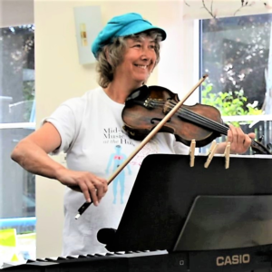 Amanda Crofts, Session-leader at Playing for Cake